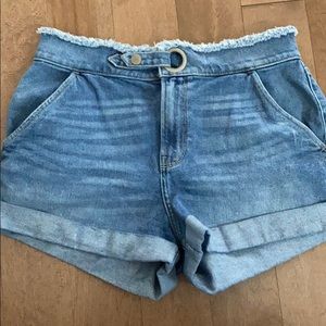 Hollister Size 13/31 ultra high waist mom shorts